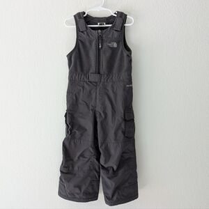 The North Face Toddler 2T Gray Snow Bib Fleece Insulated Adjustable Straps